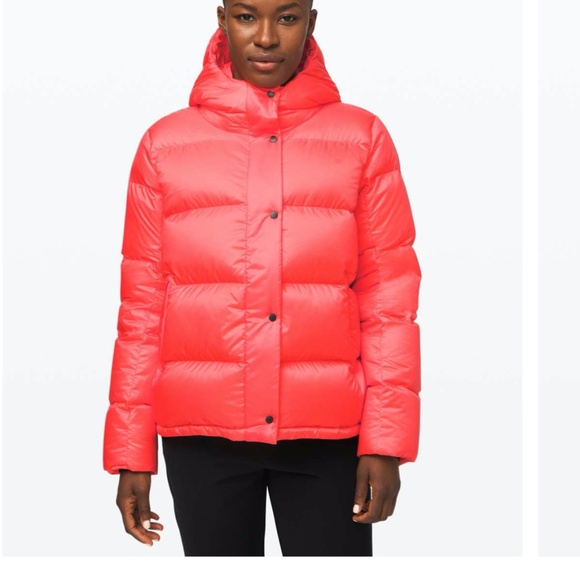lululemon athletica Jackets & Blazers - 💗🍋🛍 Lululemon Wunder Puff Jacket Size 12 Orange Flare